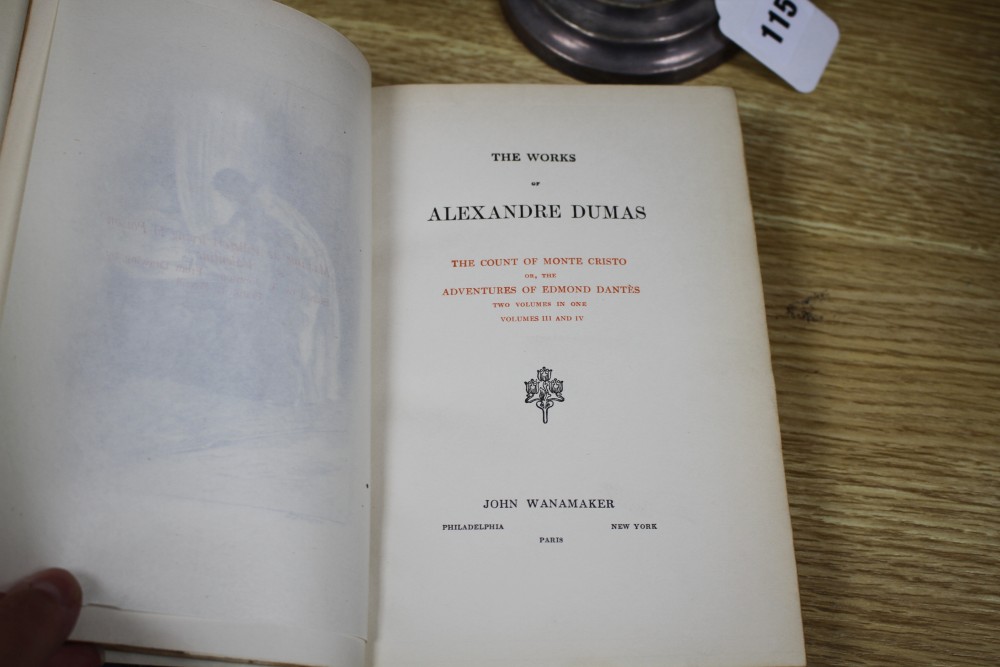 Dumas, Alexandre - Works, John Wanamaker of Paris, c.1900, half calf, 15 vols